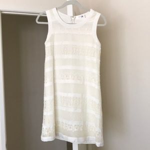Ivory Lace Shift Dress